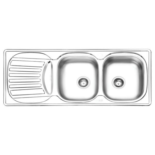 سینک روکار ایلیا استیل مدل 3510 Ilia Steel 3510L Siton Sink Size 120 x 50 Cm